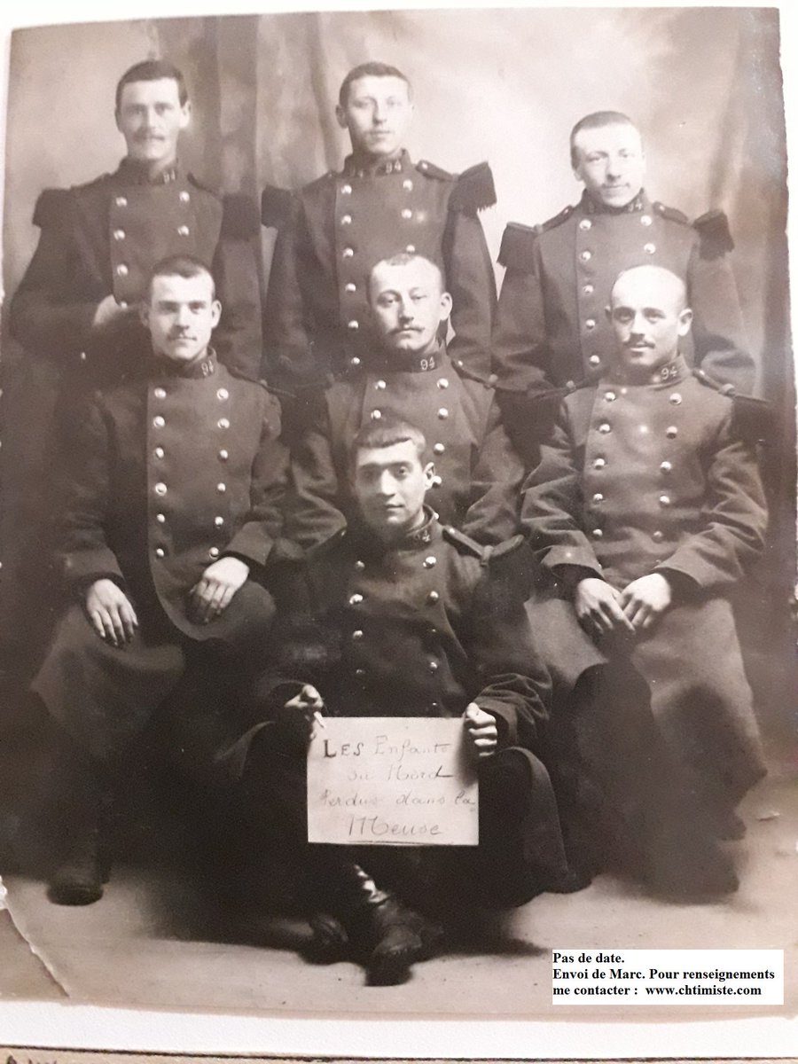 Le_Chtimiste's tweet photo. Groupe du 94e régiment d'infanterie " Les enfants du nord perdus dans la Meuse" - Merci à Marc - #Chtimiste #Infanterie19141918 #94eRI https://t.co/W0vshFV0Ph