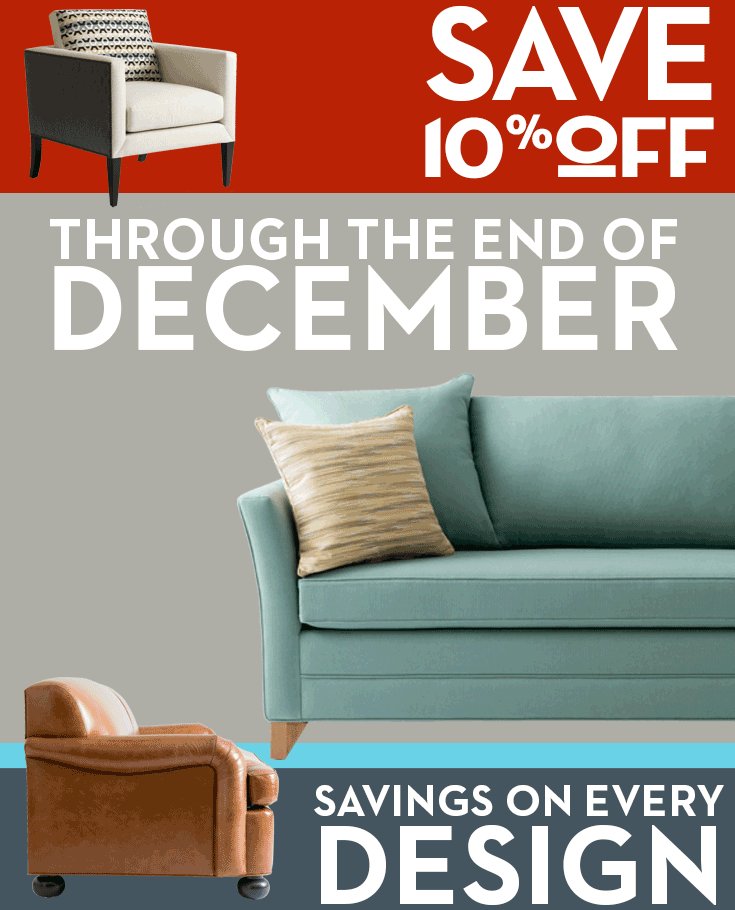 The #AveryBoardman holiday promotion is going on now.  Take 10% off through the end of December.  #furniture #interiors #homedecor
