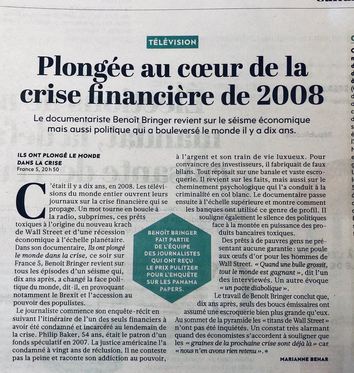 BankstersMovie's tweet photo. Le choix de @humanite_fr pour ce soir à la TV https://t.co/k1ASNnUd6L