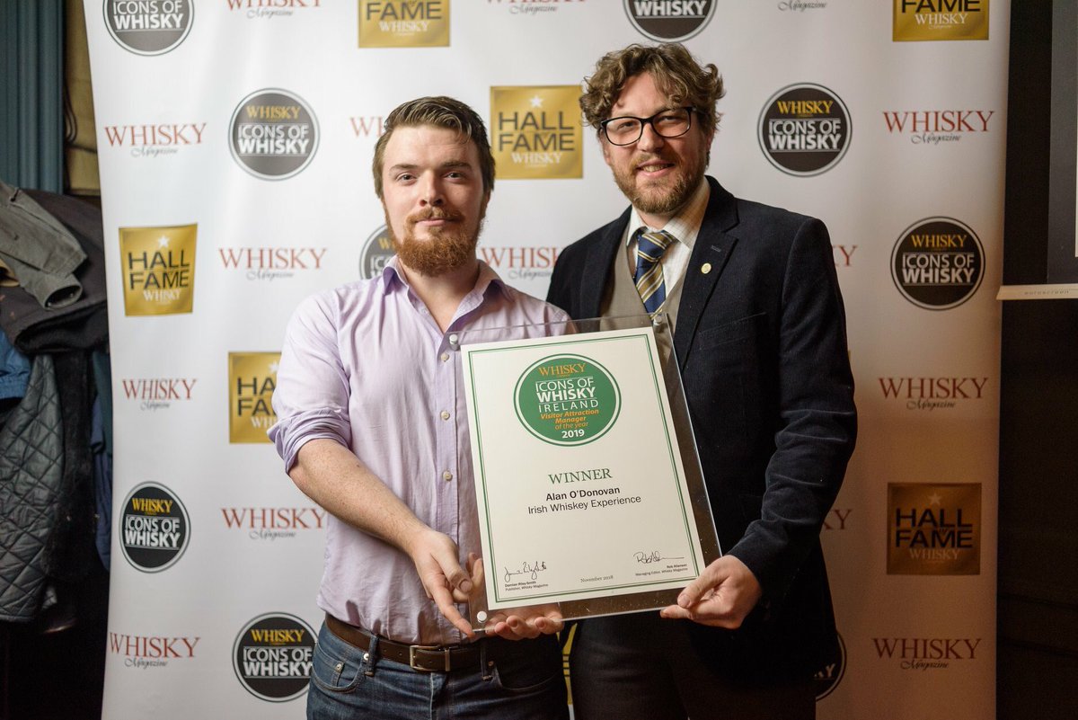 IrishWhiskeyExp's tweet photo. A belated congratulations to our Tour Manager @AlanODonovan1 - Winner of the 2019 Icons of Whisky Ireland Visitor Attraction Manager of the Year! Very well deserved! ๐๐ฅ #Iconsofwhiskyireland #visitorattractionmanager https://t.co/l6m8f0u2yv