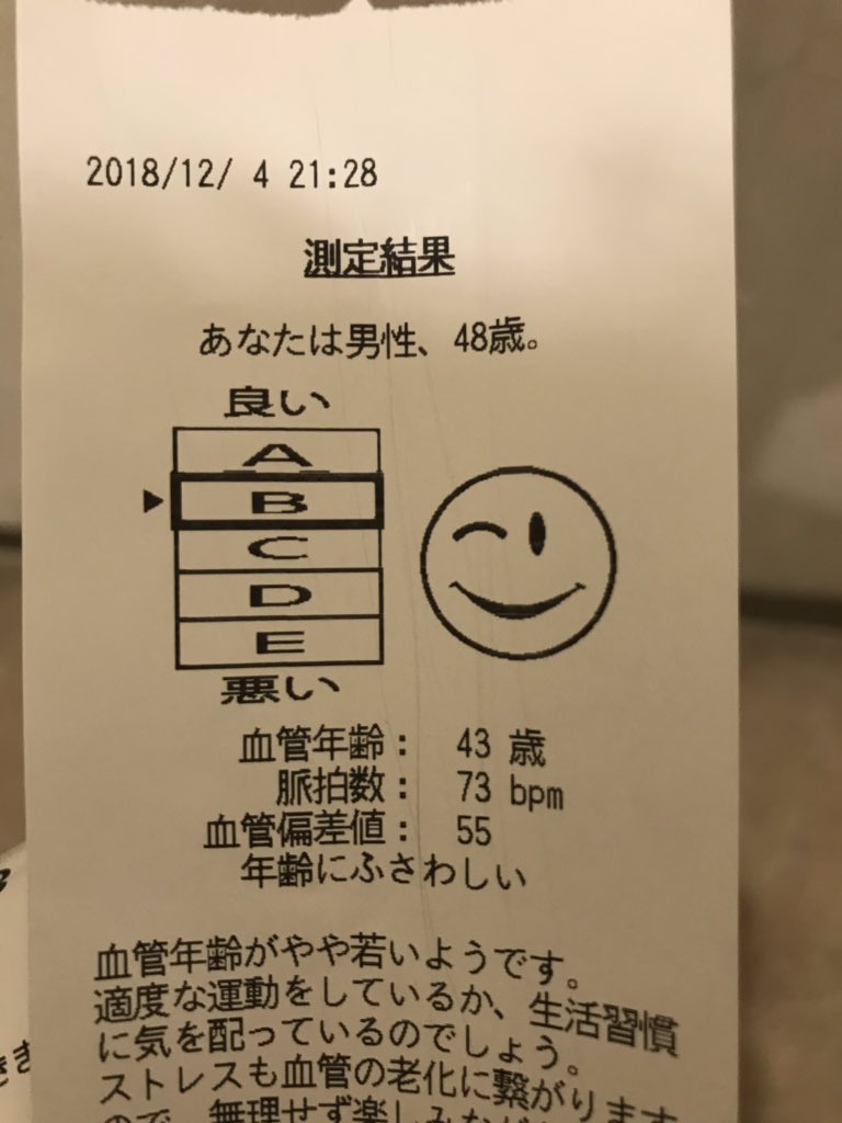 血管年齢 血管年齢