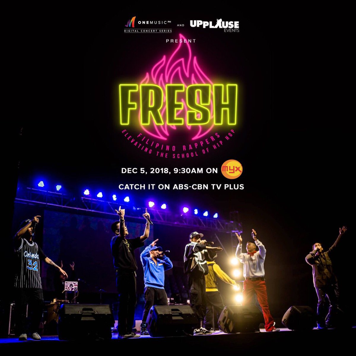 OneMusicPH's tweet photo. Part 1 of #OneMusicFRESH, coming your way tomorrow at 9:30 AM on MYX! Catch the hottest rap artists Ex Battalion, Al James, 727 Clique, and Third Flo’ with special guests John Roa, Loonie, Ron Henley, and the Wishfuls!

Stay tuned for part 2, coming soon! https://t.co/ACFFLYyu7K