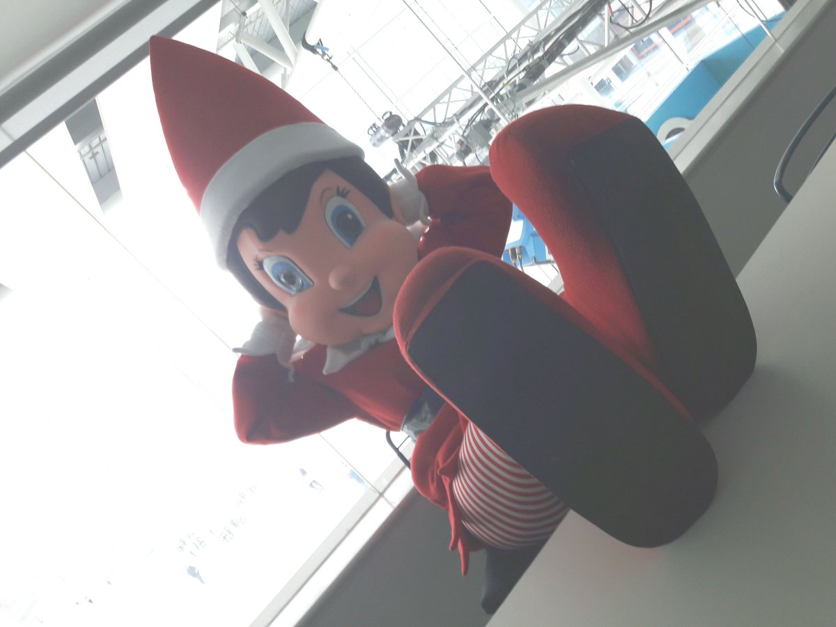 DarrenDeans's tweet photo. it's bring your elf to work day @dock10 @TheStudios - did you bring yours? https://t.co/NsCw0sTLXx