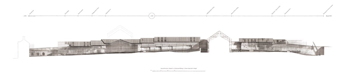cdr_studio's tweet photo. Chris Hamill's award winning project for the transformation of the former County Gaol in Armagh into a bi-communal school for construction and traditional building skills in which areas and phasing of programme use increasingly refined joinery skills. https://t.co/utAW9Hw2kH