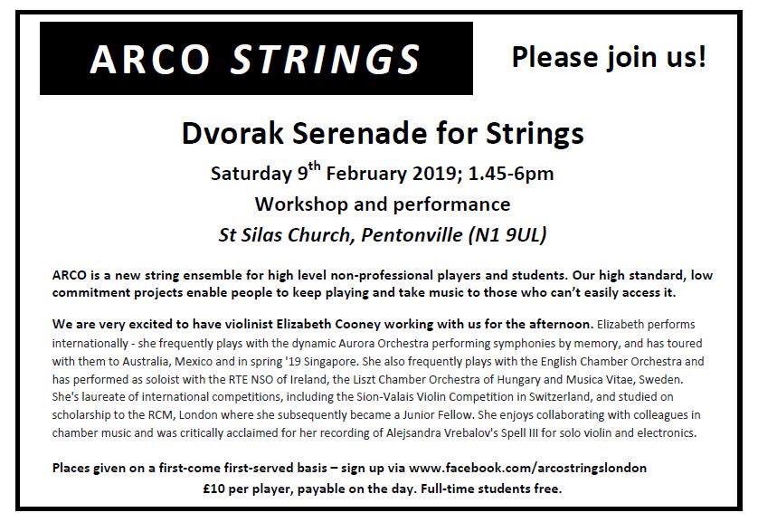 arco_strings's tweet photo. Would love to see some @ncogb alumni at our next workshop on Saturday 9th February. It will be great! https://t.co/oNLcPQP3ar