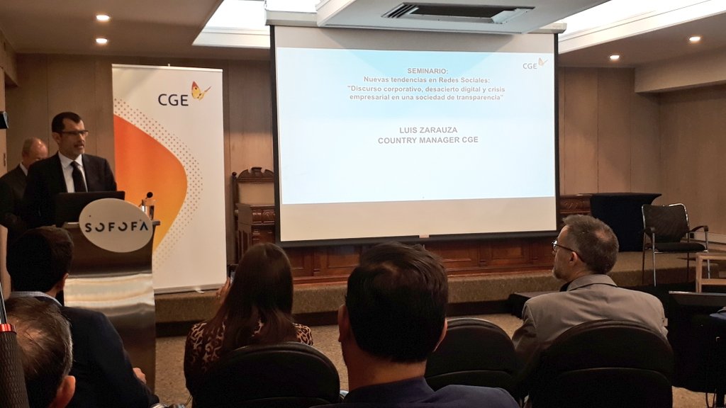 Luis Zarauza, Country Manager de <a href="/CGE_Energia/">CGE</a>: "En CGE hemos aprendido que no podemos quedarnos a mirar los cambios de las Redes Sociales, sino que es una obligación incorporarlos por el bien de la comunidad". #DiálogoCGE