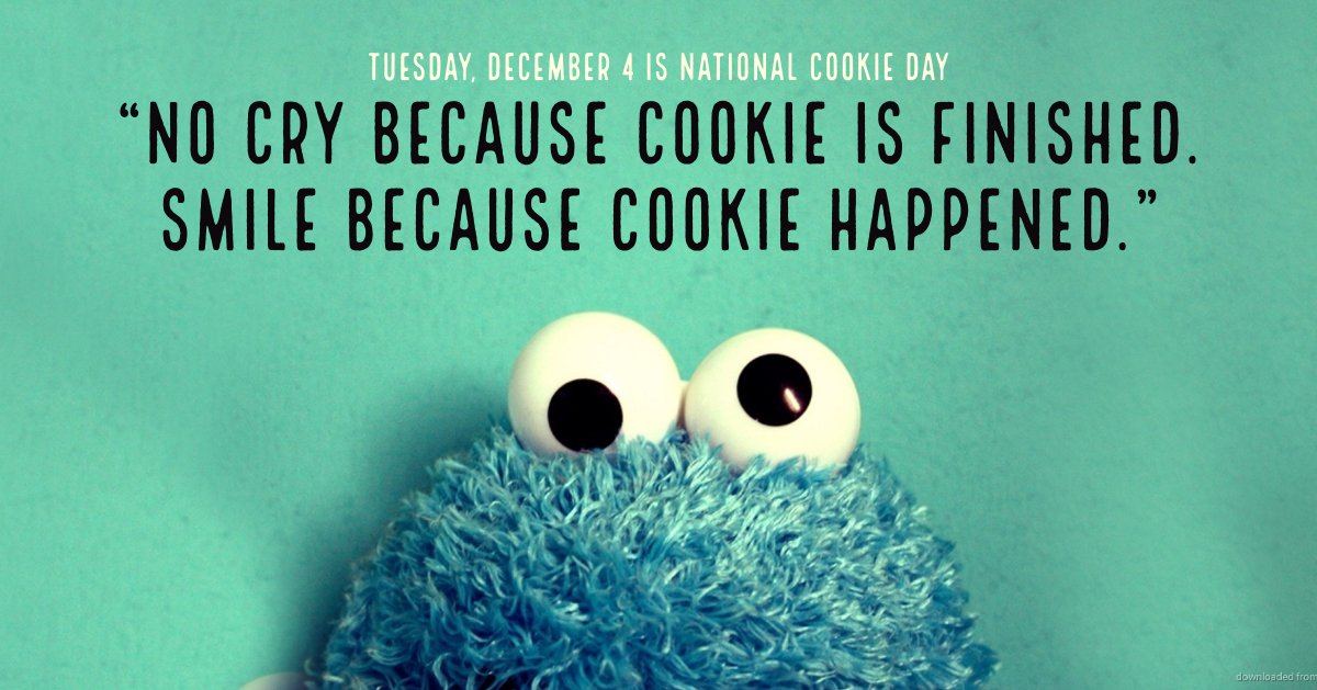 JetMediaCorp's tweet image. Wise words from our friend @MeCookieMonster on #NationalCookieDay