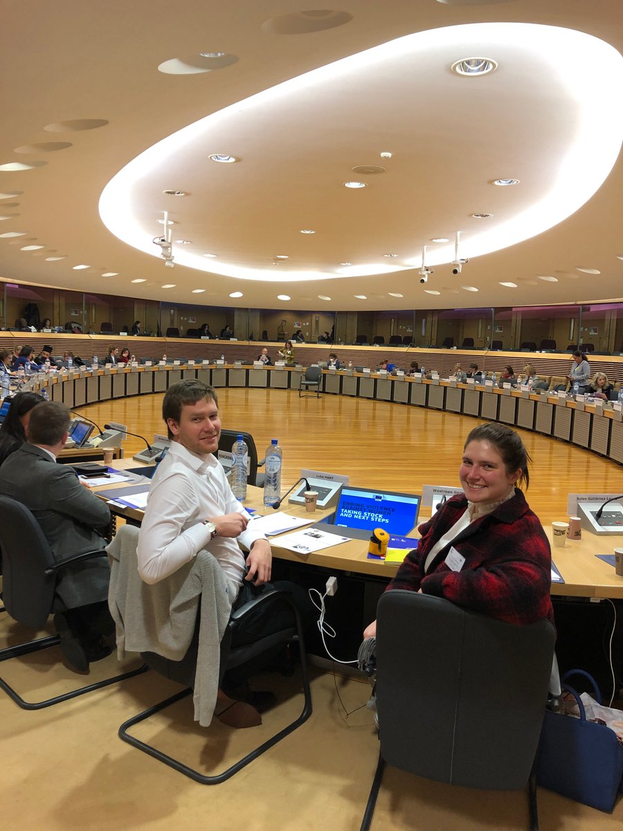 OneYoungWorld's tweet photo. We're here today at the @EU_Commission's High Level Event On Violence Against Women with 2 of our Young Leaders Against Sexual Violence, Luke Hart &amp; Genevieve Westrope #YLASV https://t.co/0dbxiKwCoc https://t.co/25aynIXXCp