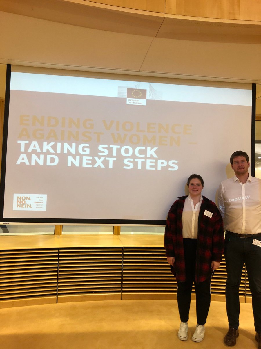 OneYoungWorld's tweet photo. We're here today at the @EU_Commission's High Level Event On Violence Against Women with 2 of our Young Leaders Against Sexual Violence, Luke Hart &amp; Genevieve Westrope #YLASV https://t.co/0dbxiKwCoc https://t.co/25aynIXXCp