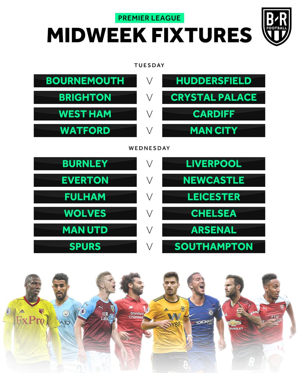 brfootball's tweet photo. Midweek Premier League 🍿 https://t.co/qalkAwvudl
