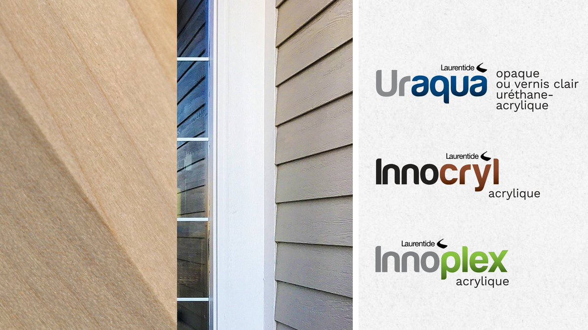 SLaurentide's tweet photo. Nos finitions extérieures à base d’eau de grade industriel tiendront le coup tant en acrylique (Innocryl ou Innoplex) qu’en uréthane-acrylique (Uraqua)!
Peinture Laurentide, une entreprise québécoise et fière de l’être!
#windoor2018 #fencan https://t.co/z4k2xfNopS