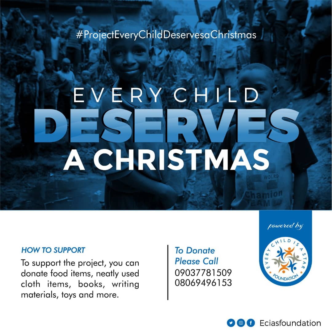 Tbeauty01's tweet photo. What pleasure is there to celebrate Christmas in affluence when there are people out there who has nothing to eat or wear? Christmas is a season of love,lets show love to the less privileged https://t.co/K4uqYREVJX