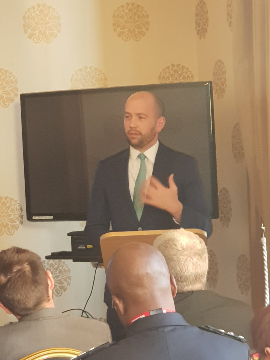 PoliceScotland's tweet photo. .@BenMacpherson MSP spoke to guests about the success of the Police Scotland, Malawi & Zambia partnership in tackling issues around child protection and gender based violence.
"In the 3rd year of this partnership the work is developing rapidly."
#16DaysOfAction #SDG2018 https://t.co/cu1QMwFSel