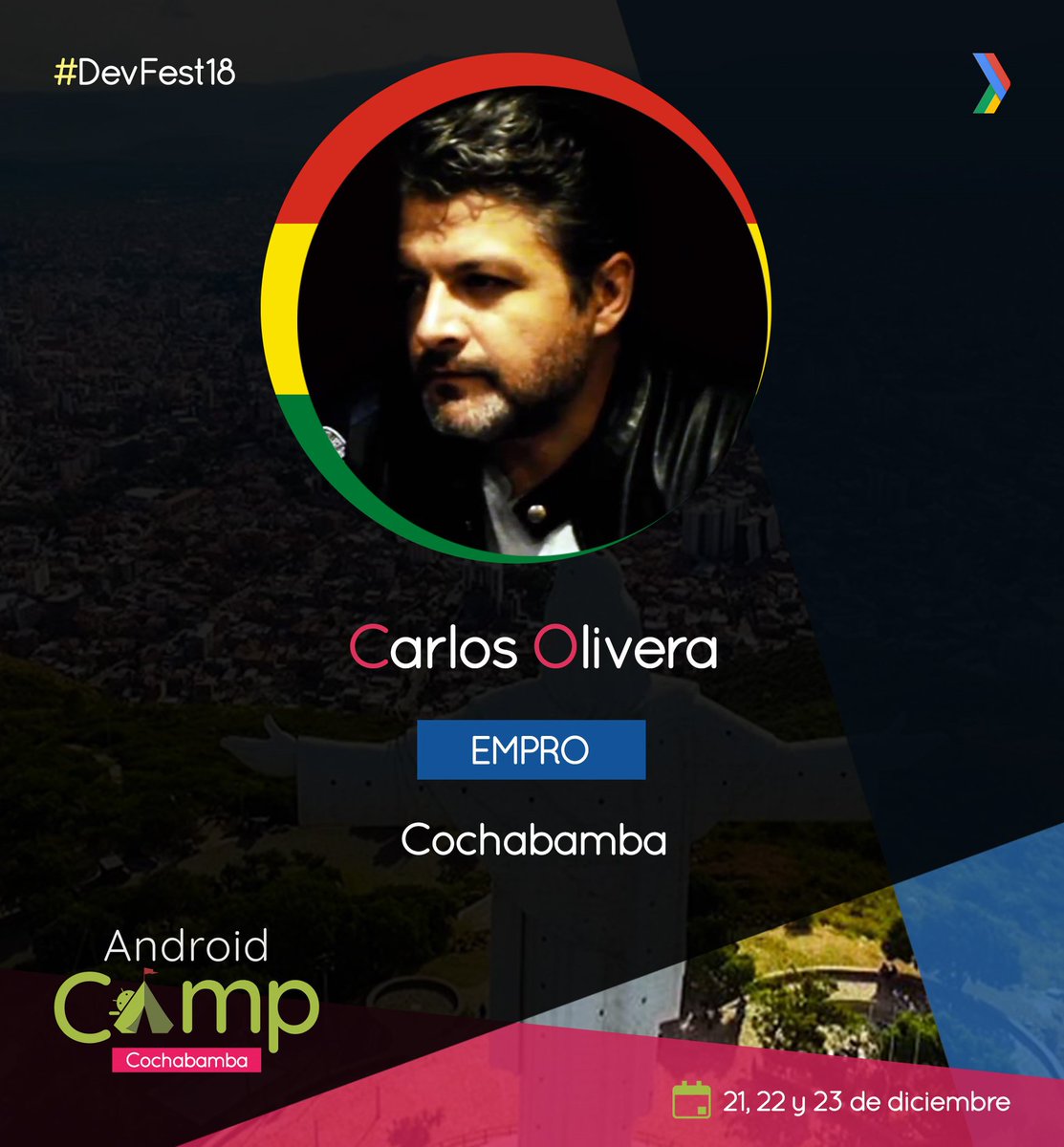carlos_olivera's tweet photo. Compartiré mis experiencias en desarrollo mobile multiplataforma y realidad aumentada en el próximo #AndroidCampBO, no se lo pierdan.
#AndroidDev #AugmentedReality #Mobile https://t.co/Y2jGjlEiOW