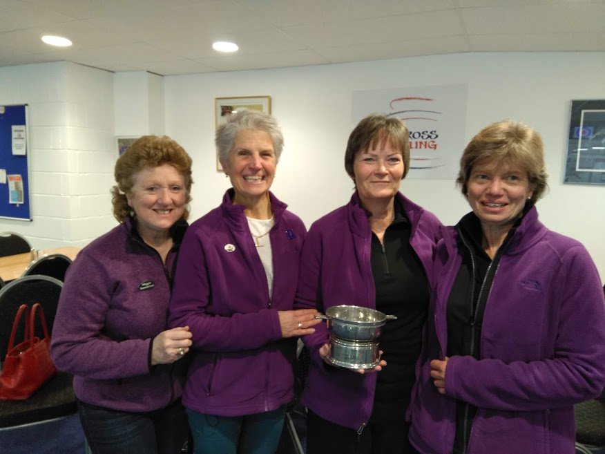 Congratulations to the winners of Scottish Curling Henderson Bishop Qualifiers -Morag Wellman, Debbie Weir, Sarah Bruce Jones, Maggie Saunderson  (Dottie Burt played in the 1st round and Semi-Final of this event) They will play at the Finals 25th-29th of February 2019! GOOD LUCK!
