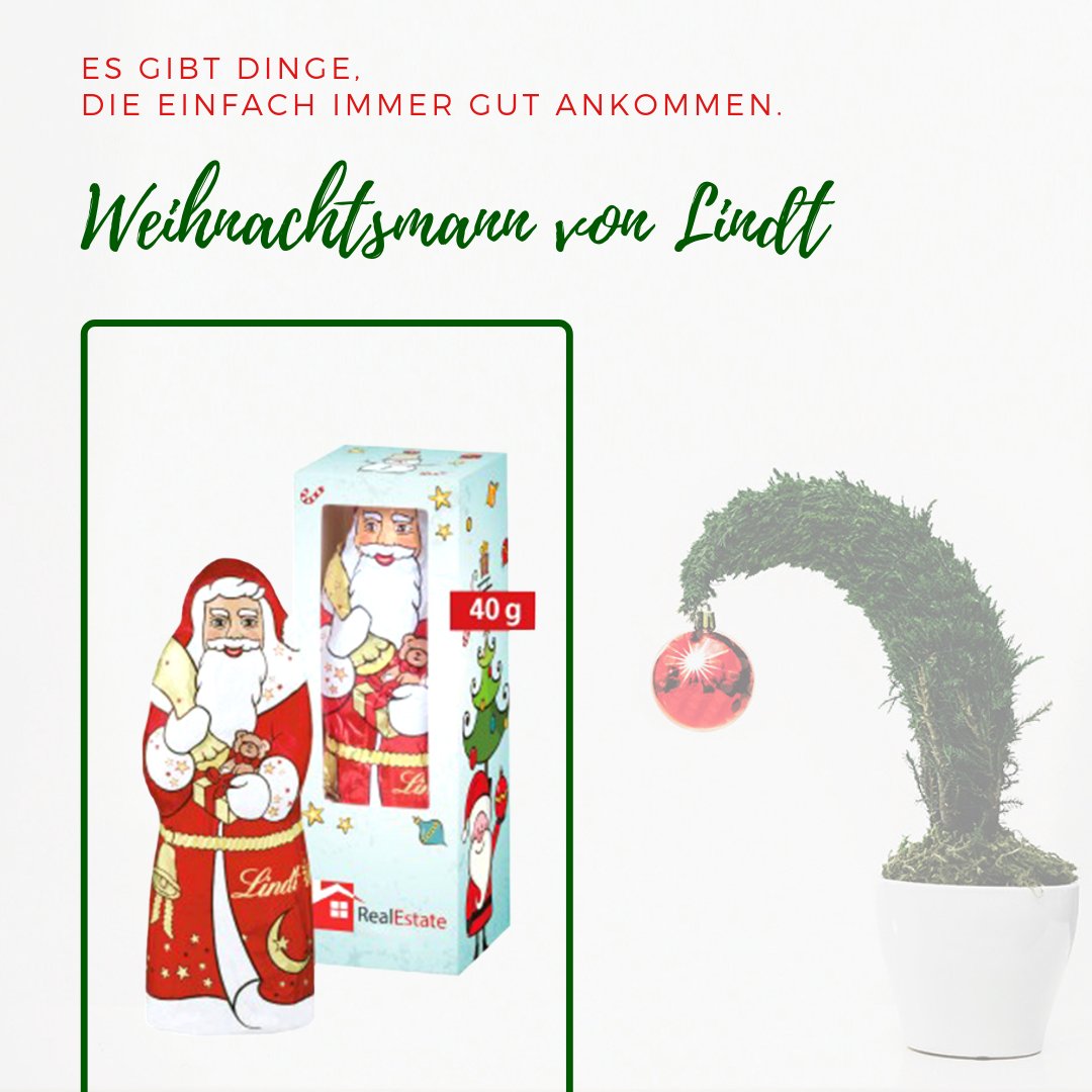 Es gibt Dinge, die einfach immer gut ankommen. Überraschen Sie Ihre Kunden mit dem unverwechselbaren und außergewöhnlich zartschmelzenden Weihnachtsmann von Lindt &amp; Sprüngli! Direkt zum Shop igelshop.de/werbeartikel-w…

#christmas #weihnachtsmann #werbungbedrucken #berlin #igelshop