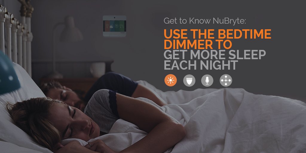 TIP TUESDAY: With NuBryte Smart Lighting, you can get more sleep each night! Explore at nubryte.com #smarthome #homeautomation #smartlighting #TipTuesday
