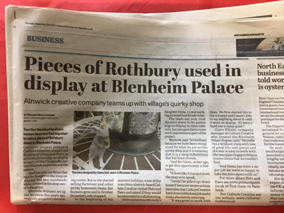 malcolm59084286's tweet image. Nice article in the Northumberland Gazette about @PotsPaws and Siena