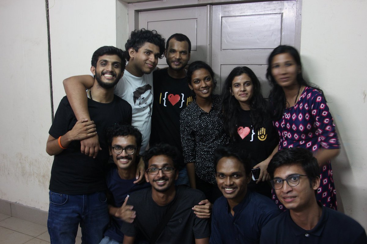 studevsoc's tweet photo. The team from Student Developers Society had a good time interacting with @rajuvindane and @tuxish of @hamaralinux at the @debutsavkochi
Thank you for being very supportive to our community.
#DebUtsavKochi18 #StuDevSoc #HamaraLinux https://t.co/tFx6laFFKU