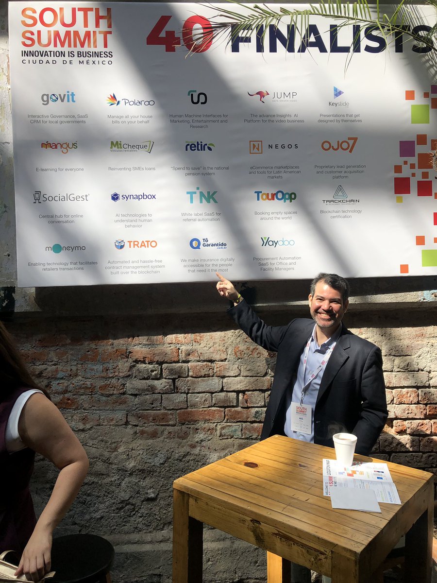 Happy to be here representing ToGarantido amongst the 40 most innovative startups in Latam