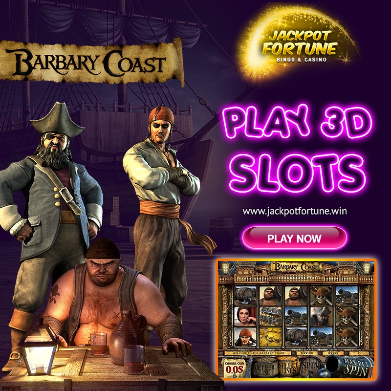 bingoexclusives's tweet photo. Barbary Coast 3D #Slot! Live the #pirate experiencience! 
play here: https://t.co/3DXLuHNScz

#JackpotFortune #TuesdayMotivation https://t.co/7L6Lvri30J