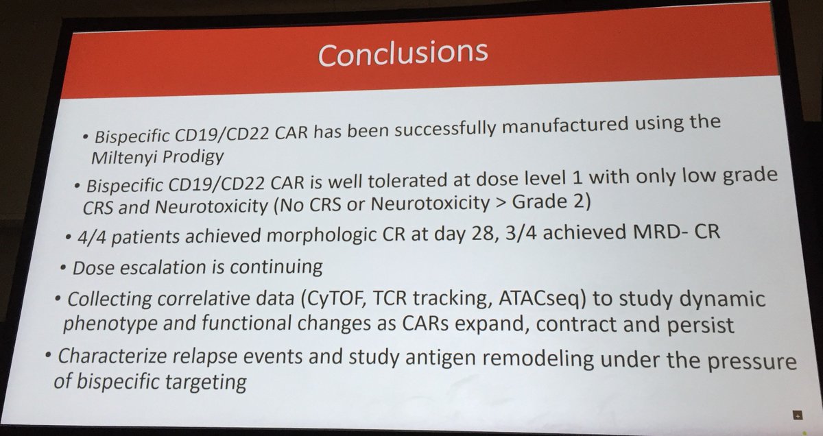 MDedgeHemOnc's tweet photo. Early phase 1 results suggest bispecific #CARTcell therapy is well tolerated and can produce #MRD-negative CRs in relapsed/refractory #BcellALL. #leukemia #ASH18 #ASH2018 abstract898 https://t.co/Qh6WogfSna