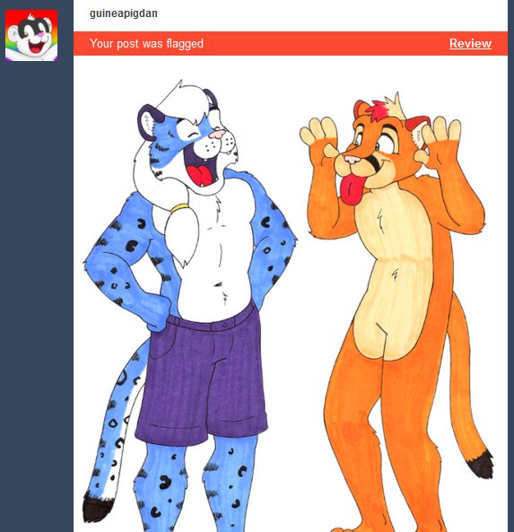GuineaPigDan's tweet photo. Second up, a SFW commission I did at Further Confusion was flagged! But other commissions I did that were also SFW were ignored. Dunno why one of these is #toohotfortumblr and the other isn't. https://t.co/vxqzm6ackz