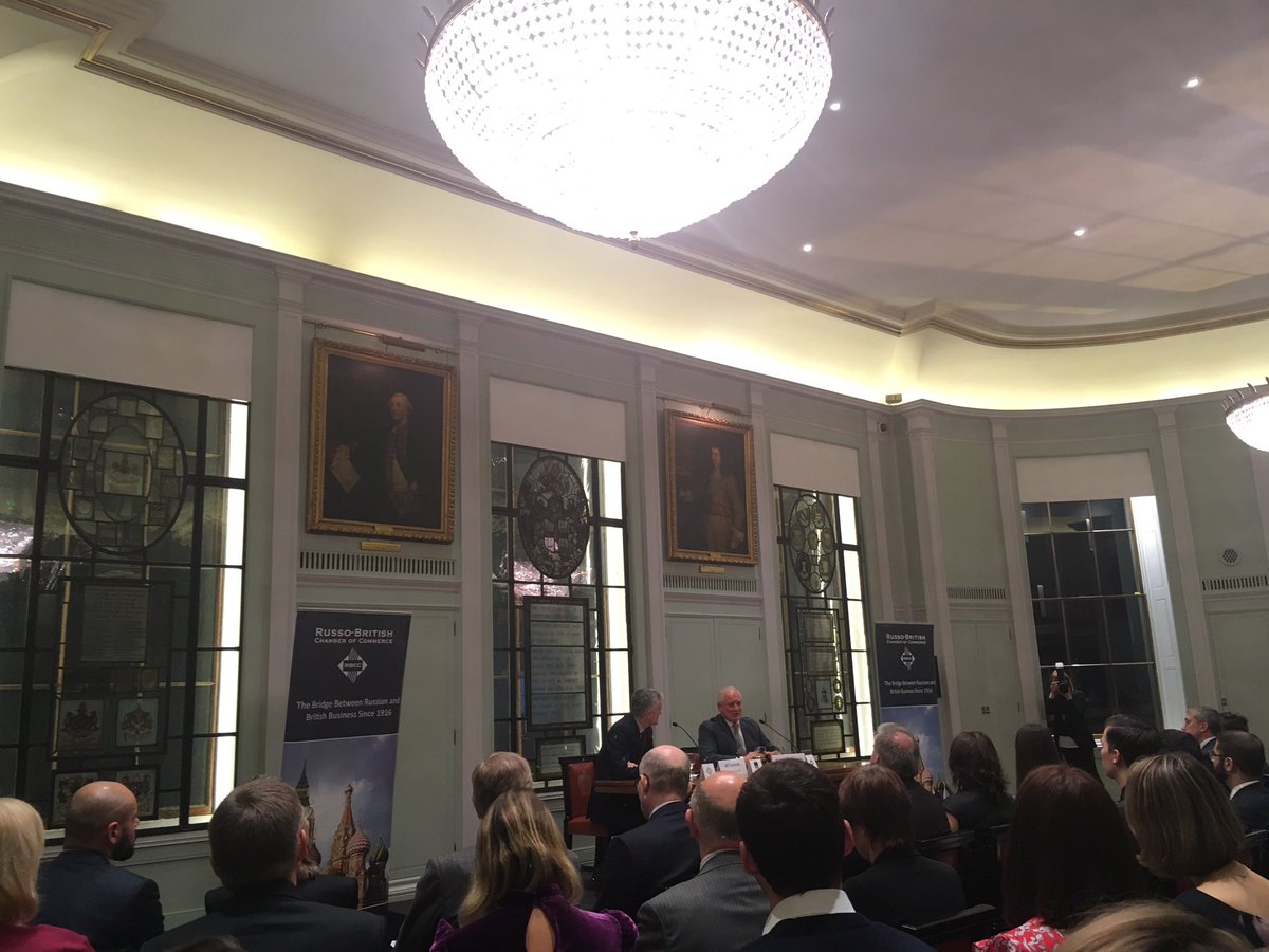 RusTradeUK's tweet photo. Alf Torrents and Roger Munnings, directors of @RBCCLondon, speaking at #rbcc networking event on issues of doing business in #Russia and with 🇷🇺Russia #rustrade https://t.co/Y8EtWgUg31