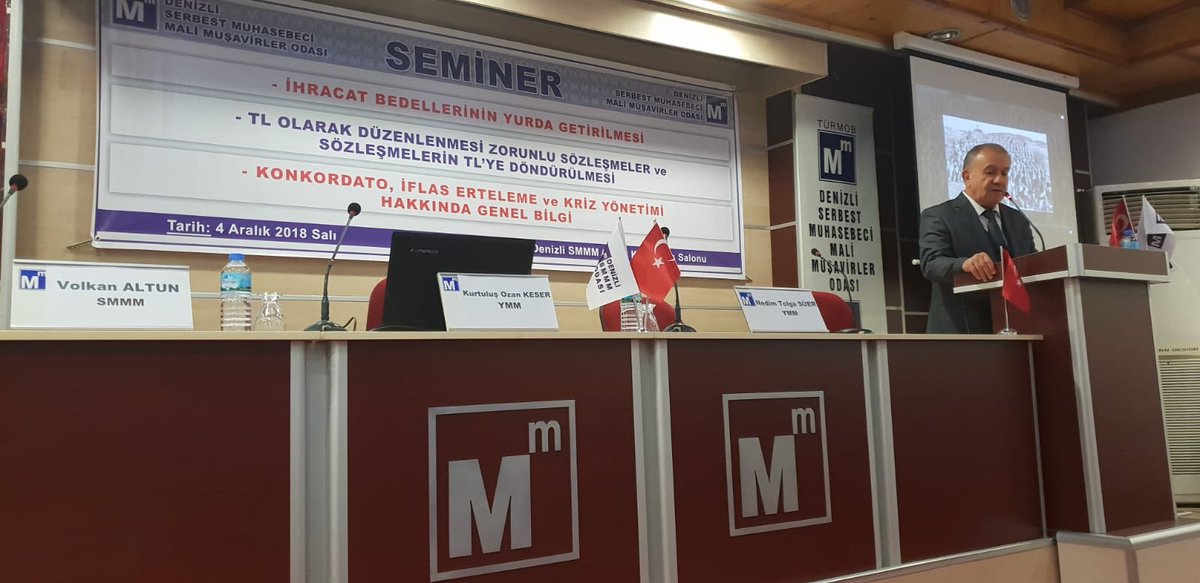 Şirket olarak Denizli SMMMO’da sunumdayız.