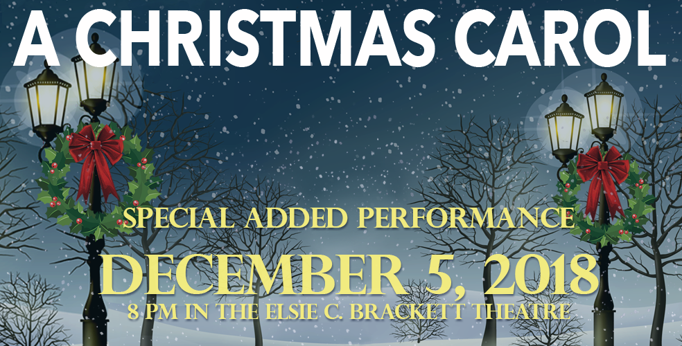 OUFineArts's tweet image. In anticipation of inclement weather this weekend, University Theatre is offering a special Wednesday night performance of A CHRISTMAS CAROL on December 5th at 8 p.m.  For full details, go to theatre.ou.edu