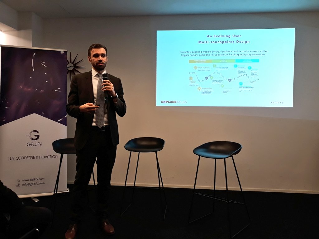 GELLIFY (@gellifygroup) on Twitter photo Il paziente é un utente che evolve costantemente e per questo è necessario parlare di co-design e creare prodotti iper-customizzabili <a href="/VSavevski/">Victor Savevski</a> <a href="/HumanitasMilano/">Humanitas Milano</a>
#DesignForHealthcare #XT2018 Il paziente é un utente che evolve costantemente e per questo è necessario parlare di co-design e creare prodotti iper-customizzabili <a href="/VSavevski/">Victor Savevski</a> <a href="/HumanitasMilano/">Humanitas Milano</a>
#DesignForHealthcare #XT2018