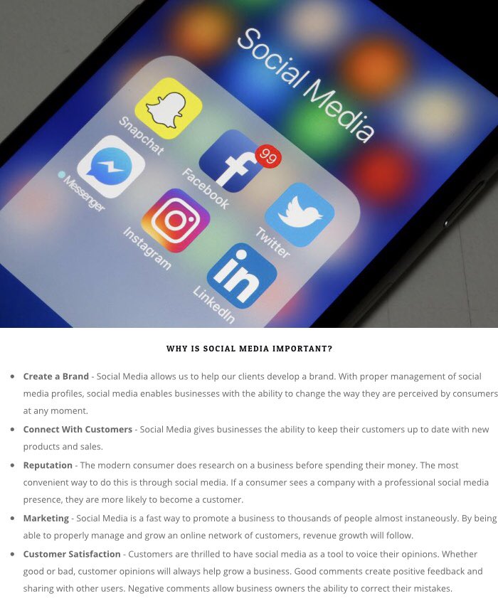 MMConsultants2K's tweet photo. Why Social Media is important for small businesses... https://t.co/Kojzz3x9yd