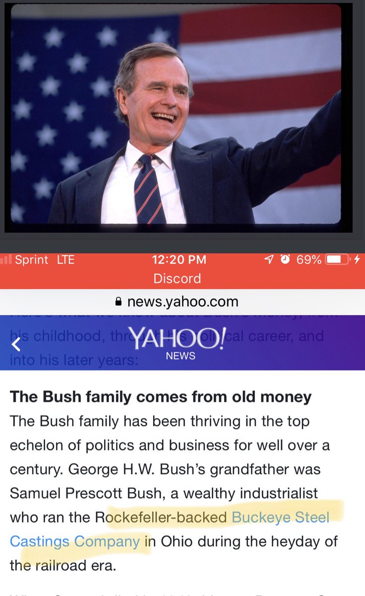 As we all know now, Rockefeller was an agent of the  #Payseurs. Now we have Bush connected. Again. Related to Queen 2.  https://news.yahoo.com/george-h-w-bush-born-141442506.html;_ylt=AwrC0CYyxQZc8F0ACQ6ZmolQ;_ylu=X3oDMTByNXM5bzY5BGNvbG8DYmYxBHBvcwMzBHZ0aWQDBHNlYwNzcg-- @POTUS  #QArmy  #PatriotsUnited