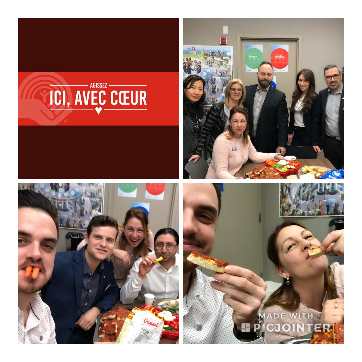 DDO team enjoying a potluck, good food, good laugh for a good cause #centraide #GivingTuesday2018 #proudtoworkatBmo #Awareness #bmofamily