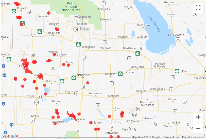 manitobahydro's tweet photo. #mboutage There are still about 510 customers without power from built up frost on power lines. Remember, if you're without power, please report it online if you haven't already done so https://t.co/uVJQLeG1An ❄️ https://t.co/UTCCXDkQAU