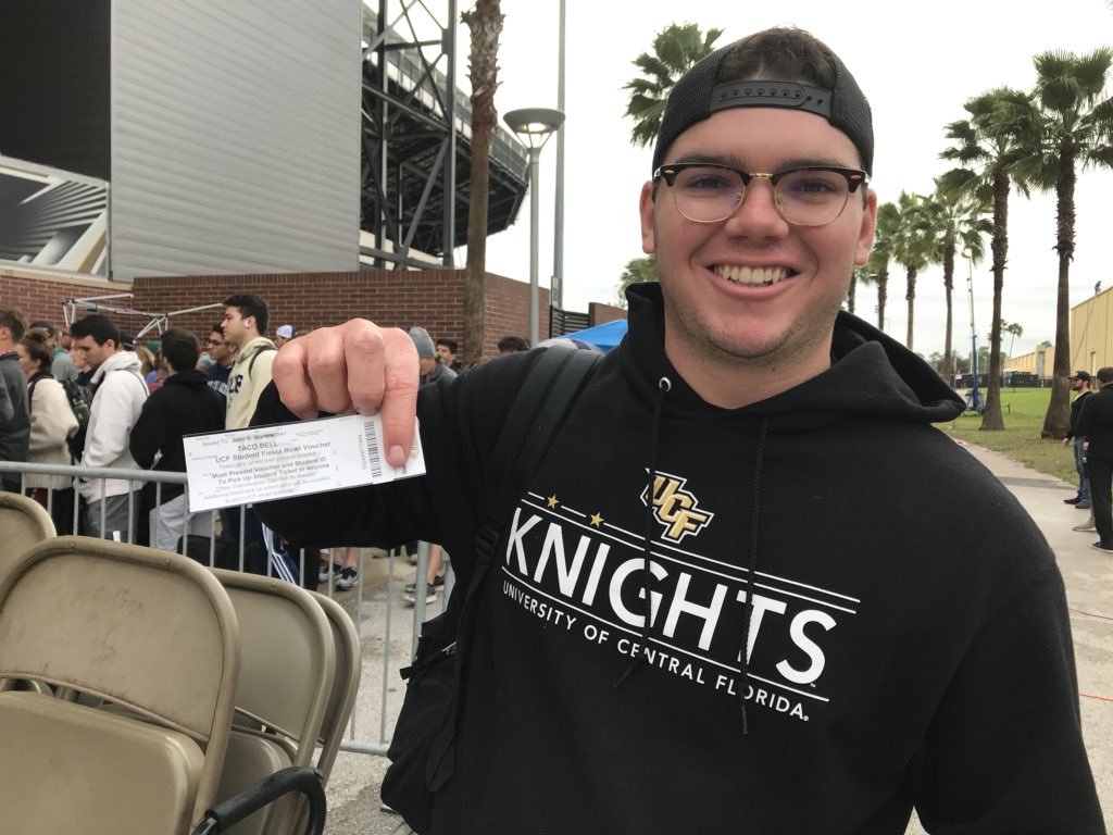These are the first two <a href="/UCF/">UCF</a> students to get FREE tickets to the #FiestaBowl! <a href="/WFTV/">WFTV Channel 9</a>