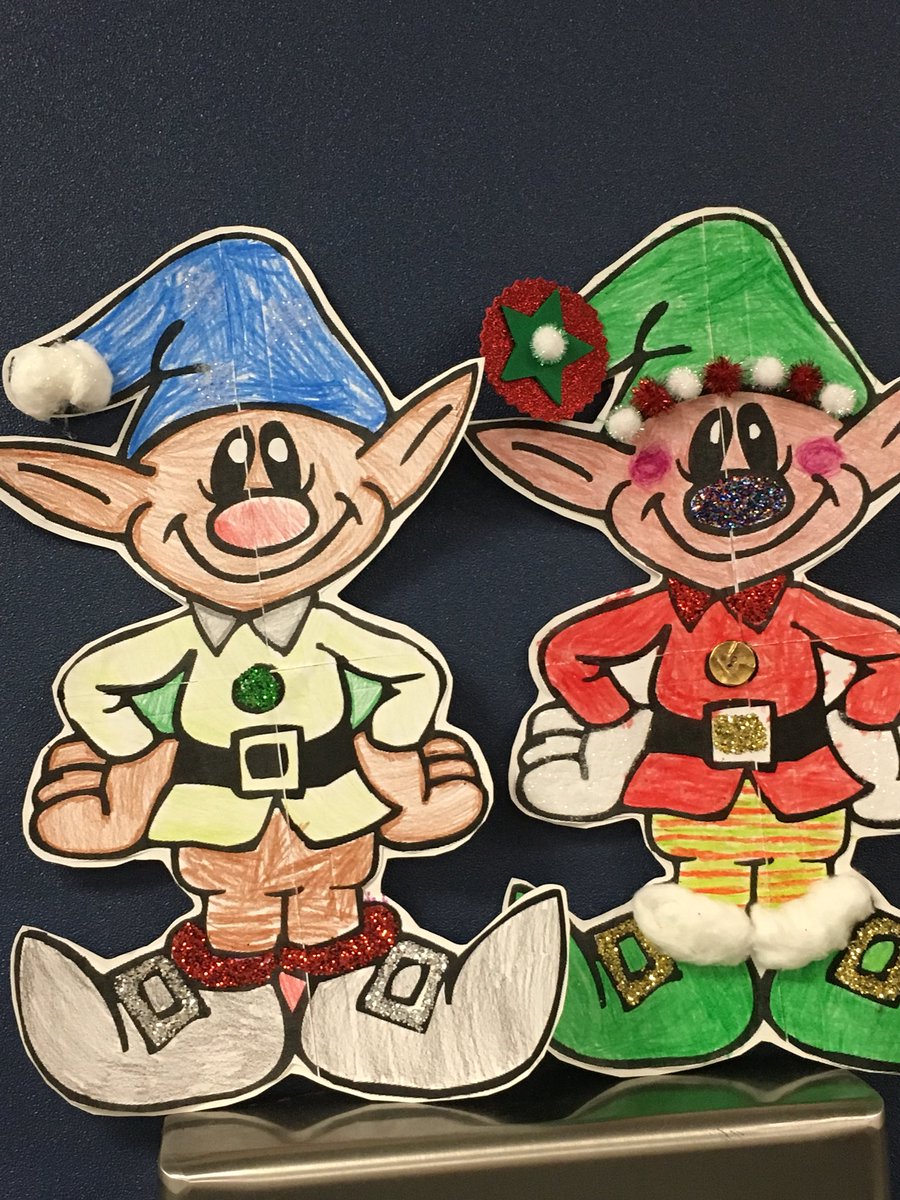 hancockkinder's tweet photo. Mrs Hancock and Mrs Allen’s elf friends are ready for Cookies and Pajama Palooza on Friday Dec 7. @BBESPTO @bearbranchelem https://t.co/LMUwFkVtYc