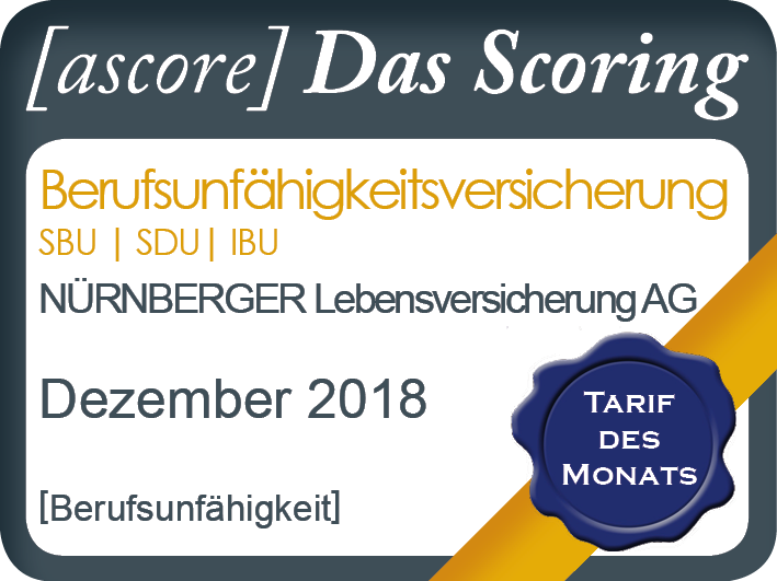 nuernberger's tweet photo. Und wieder Tarif des Monats: #ascore wählte diesmal unsere BU, weil wir mit dem GKV-Check innovative Wege gehen. Aber auch die Kombinierbarkeit mit dem Krankentagegeld floss in die Wertung mit ein. https://t.co/gbbaIcfpk9