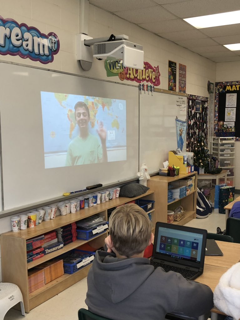 rvrcoelho's tweet photo. Live Skype session “Behind the Scenes with Minecraft” designers and developers Lisa Sturm &amp; Dr. Miko Charbonneau #skype2learn #MicrosoftEDU #HourOfCode @SLRuizSchool #MinecraftEdu https://t.co/4vPopI2scA