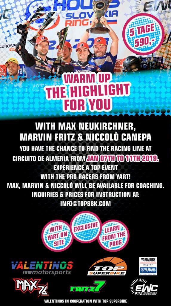 There is still time to get booked on and come along, it promises to be fun! Circuito de Almeria 07.-11th January.