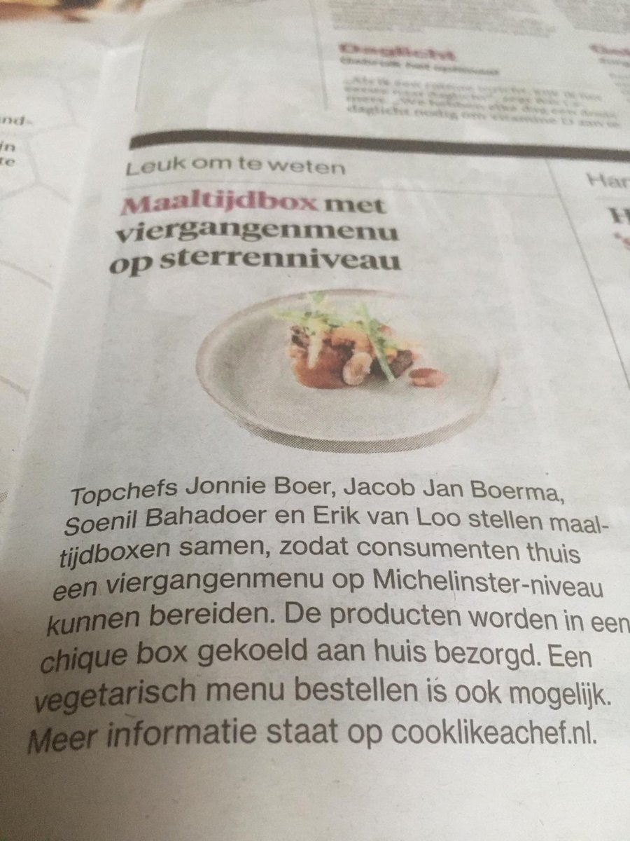 AD: Leuk om te weten: Maaltijd boxen oa van <a href="/delibrije/">Jonnie Boer</a>. Veel bestellingen voor Kerst al. cooklikeachef.nl