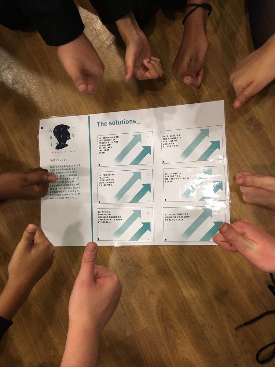 MsMozzo's tweet image. This is how @chorltonhigh plan to tackle cyber bullying. @AntiBullyingPro @DianaAward