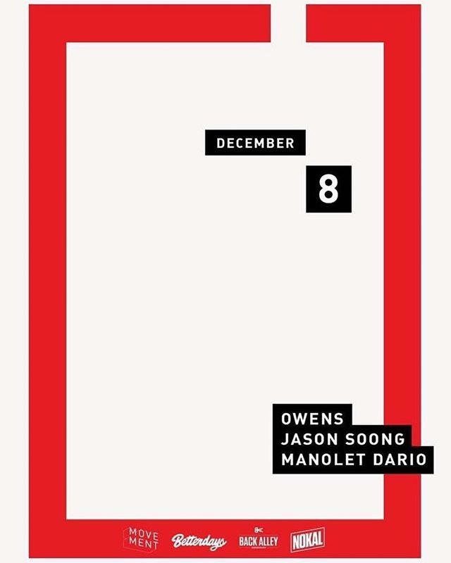 Manomission's tweet photo. It’s the MOVEMENT Christmas Edition this Saturday with my amigos @owens_sun and @soongit ..... 🔊 #nokal #movement #housemusic #groovemanila #onepoblacion #functionone #deephouse #disco #nudisco #electronica #afrohouse https://t.co/Idytg7PlHb https://t.co/negRTiOtA5