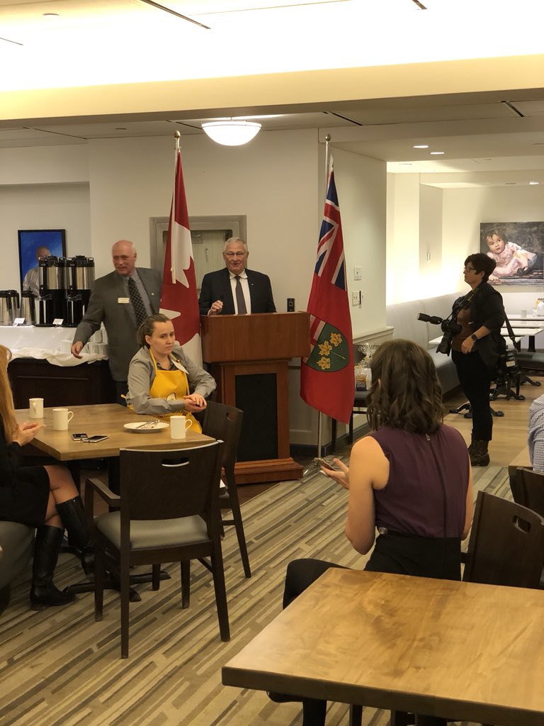 Thanks <a href="/erniehardeman/">Ernie Hardeman</a> for joining us #mppbreakfast and your great support for 🥚#eggfarming 🥚and agriculture😊