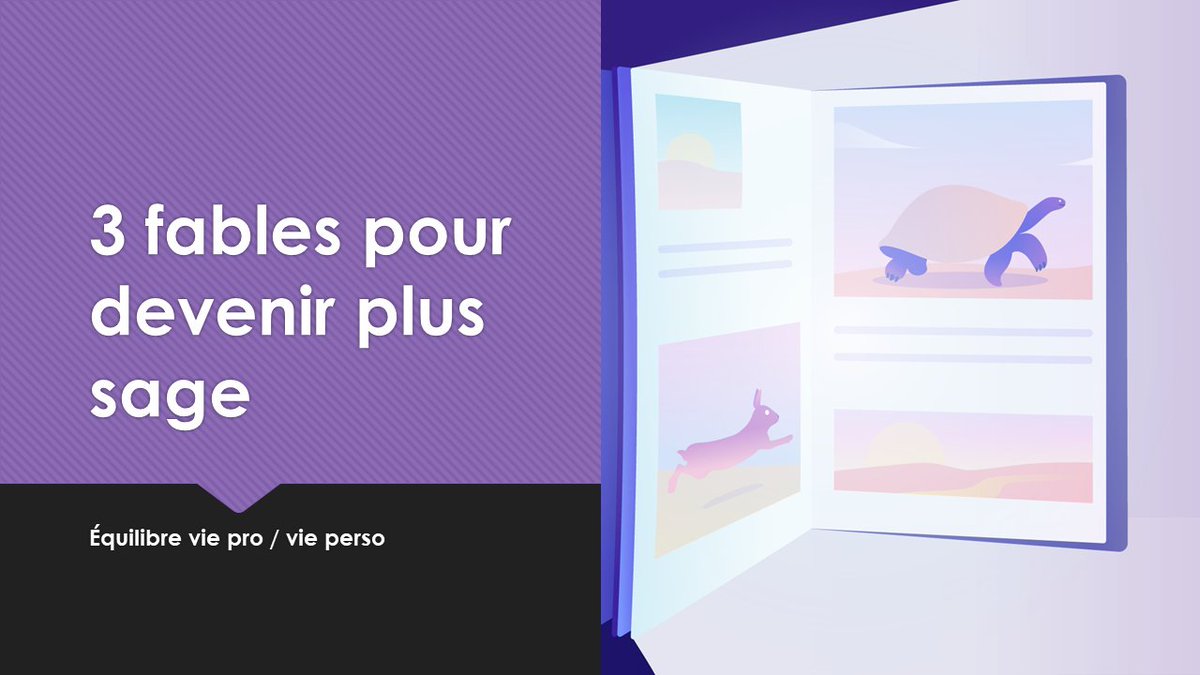 celcour's tweet photo. Équilibre vie pro / vie perso: s'inspirer de 3 fables pour devenir plus sage 🐇 🐢

https://t.co/tz4Npd7k02 https://t.co/GwBADqYEuN