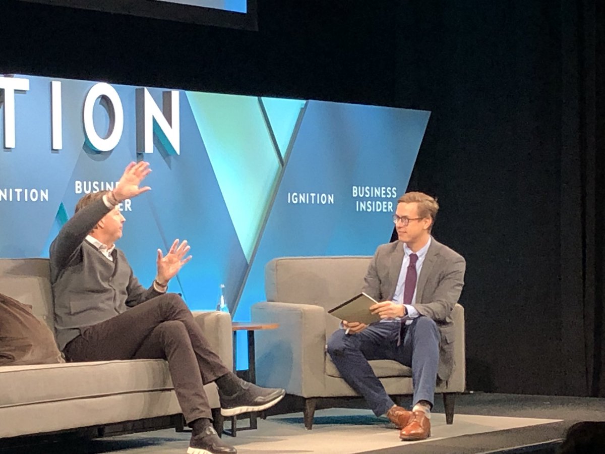 hansvestberg's tweet image. Great conversation this morning with @nichcarlson of @businessinsider around the future of 5G. #IGNITION2018