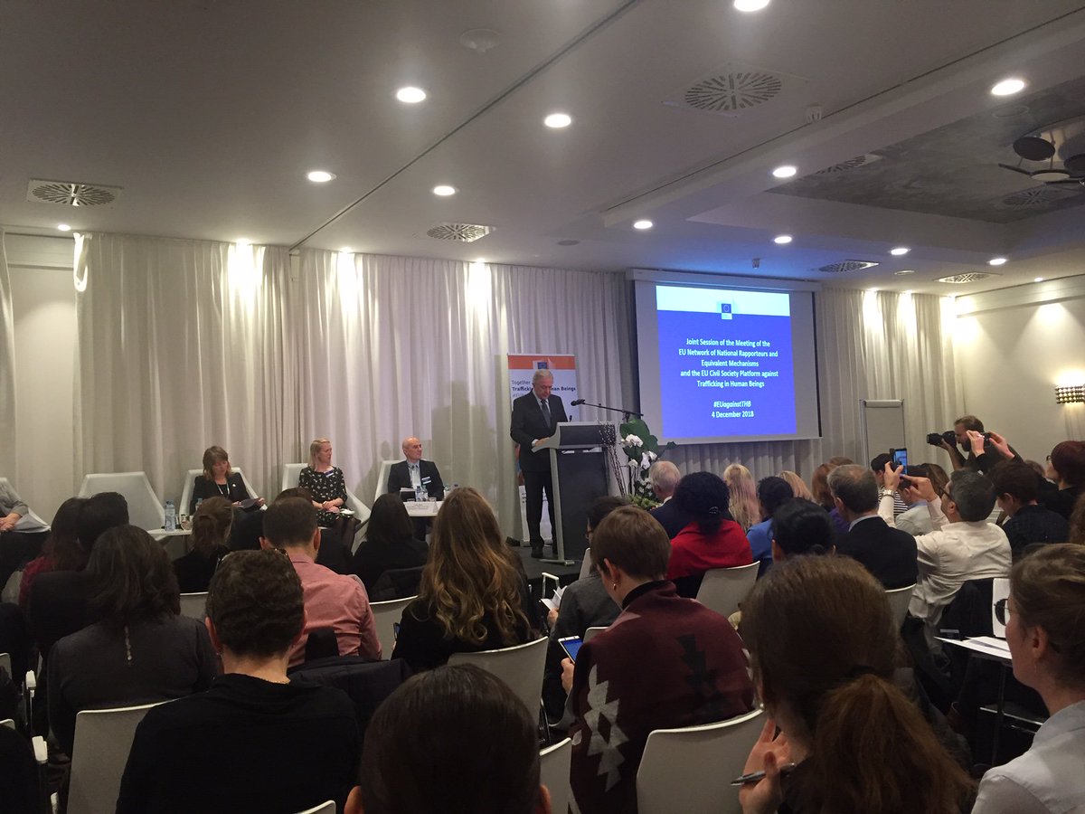 ECPATUK's tweet image. We're in Brussels today for the EU Civil Society Platform Against Trafficking in Human Beings, discussing ways forward including guaranteed specialist support, legal guardians for #allchildren and addressing the wider culture of impunity #EUAgainstTHB #ChildTrafficking