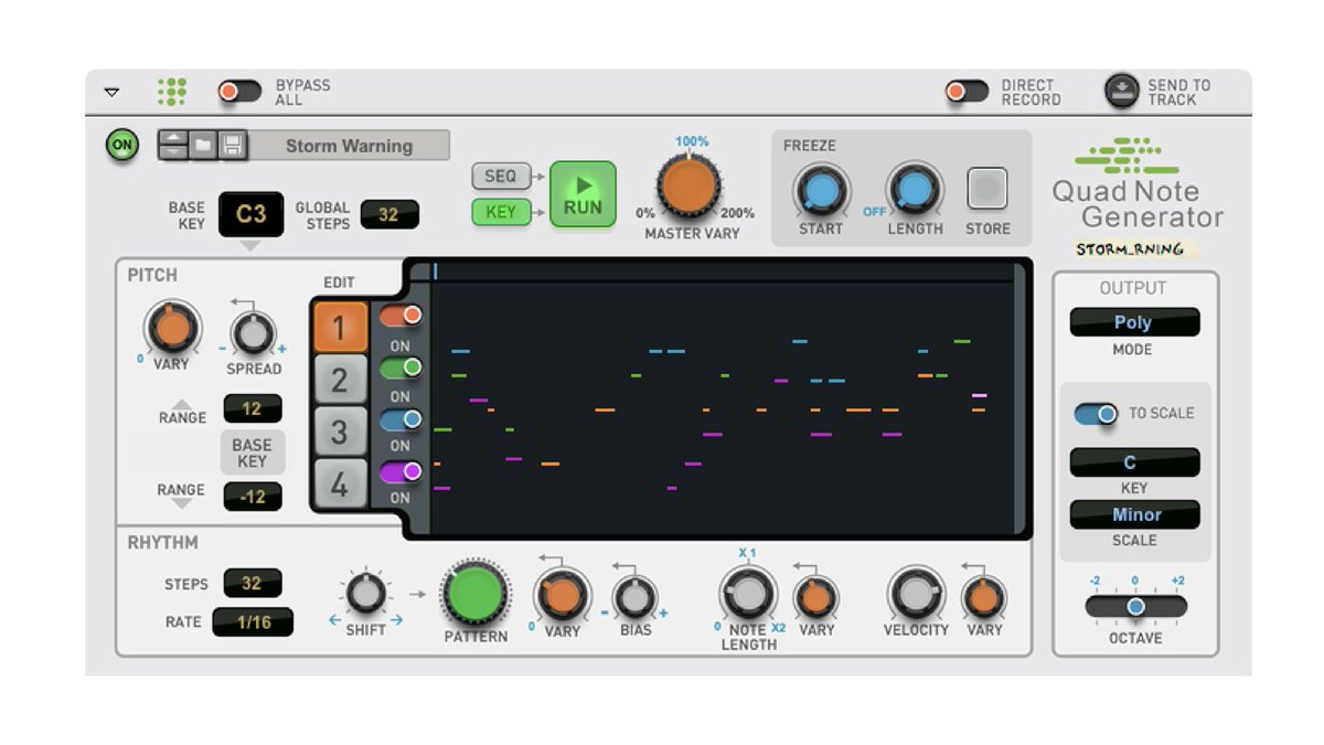 uptone_pl's tweet image. #QuadNoteGenerator od @PropellerheadSW to nowe, wirtualne narzędzie dla muzyków i producentów muzycznych, które ma pomóc w ożywieniu i urozmaiceniu, a nawet zupełnym przewróceniu waszych muzycznych pomysłów. uptone.pl/studio/sprzet-…