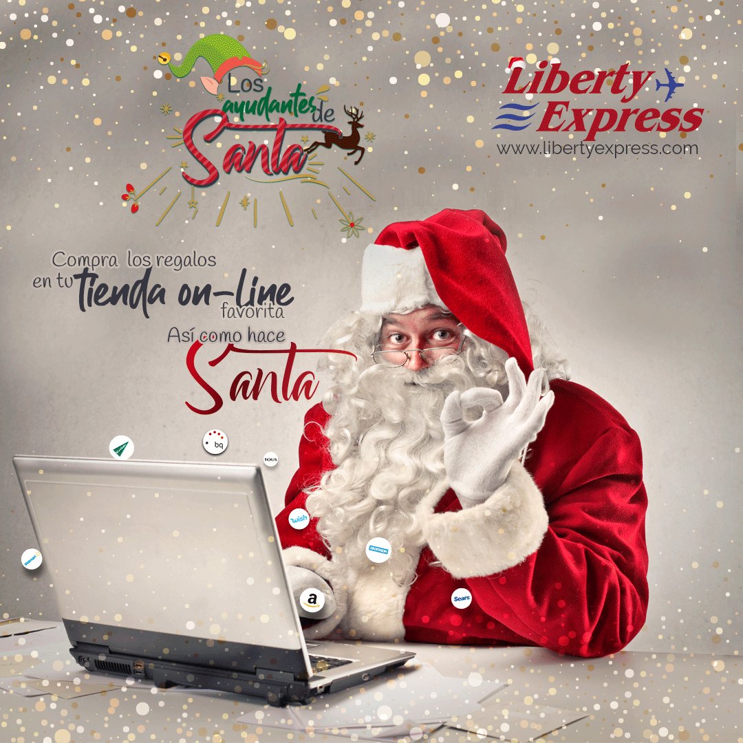 libertydom's tweet photo. ¡La mejor época ya llegó! ¿Sabes qué quieres para estas navidades? Compra por #internet y recibe tus paquetes completamente seguros con #LibertyExpressRD. Trasladamos tus compras con las #tarifas más competitivas del mercado. ¡Vive la mejor experiencia decembrina con nosotros!✈ https://t.co/fOdTsnJG9g