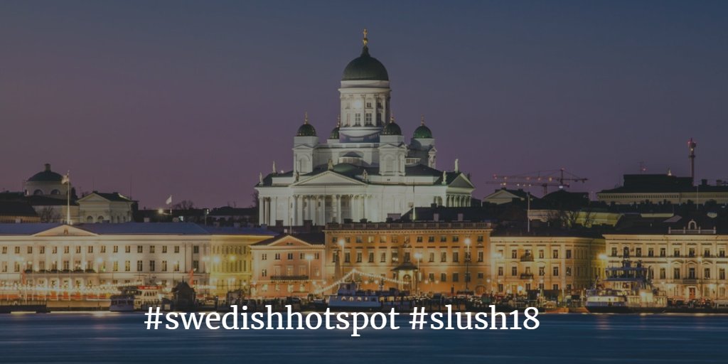 Moi Helsinki! Experience #innovative Sweden with amazing speakers, companies and guests in our booth during Slush. Join #meetups, thought leader sessions, #hackathons and talks. Interact and make friends with us. 
#slush18
bit.ly/2KUuQHp